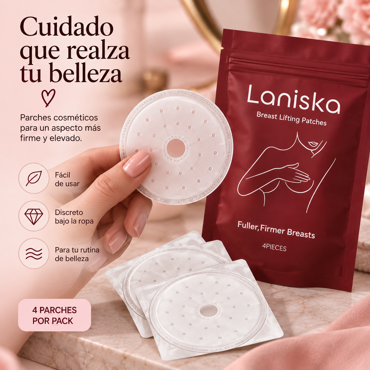 Laniska Parches Lifting para Pechos 4 pcs