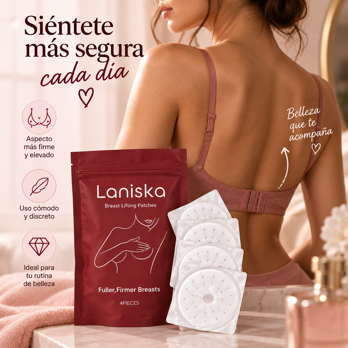 Laniska Parches Lifting para Pechos 4 pcs