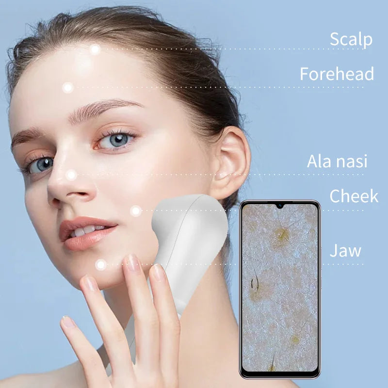 2027 HD Scalp/Skin /Hair Follicle Detector Professional Skin Analyzer Non Rechargeable Analysis Magnifier Hair & Facial Testing