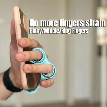 Multifunctional and ergonomic mobile phone holder