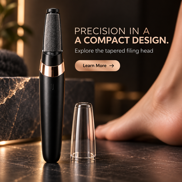 Cordless Rechargeable Electric Callus Remover, Foot File for Dry Coarse Skin Removal on Heels, for Women & Men