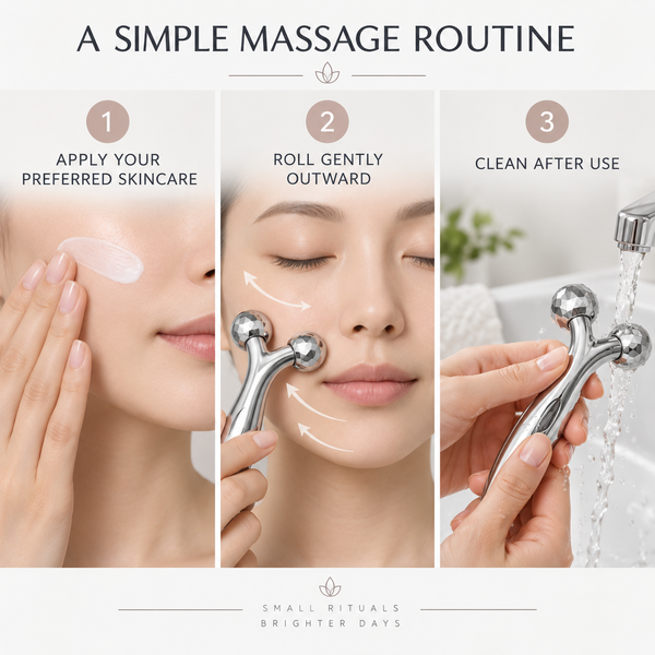3D Integrated Massager/Anti-Wrinkle Rod